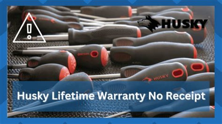 Are all Husky tools lifetime warranty?