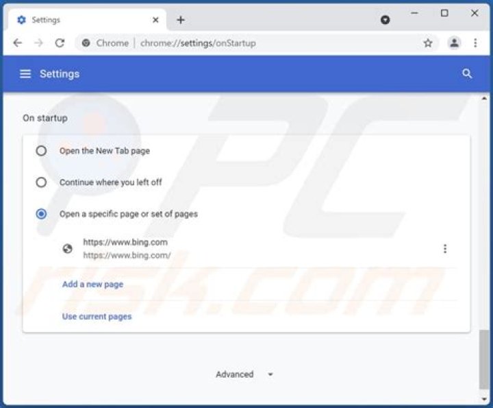 Bing.com Redirect Removal