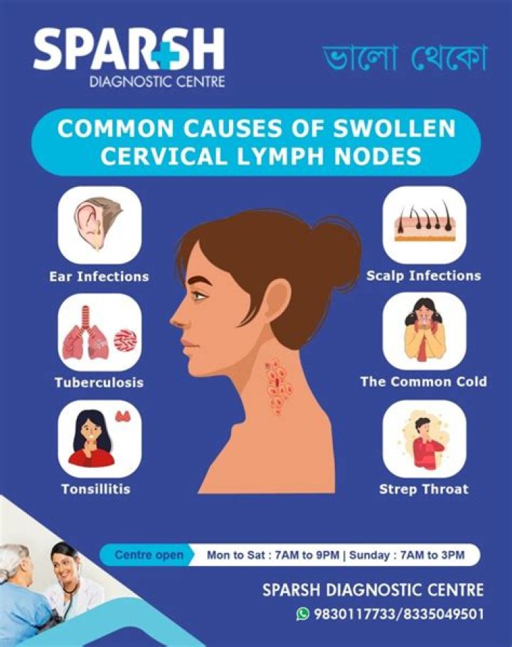 Can teething cause lymph nodes to swell