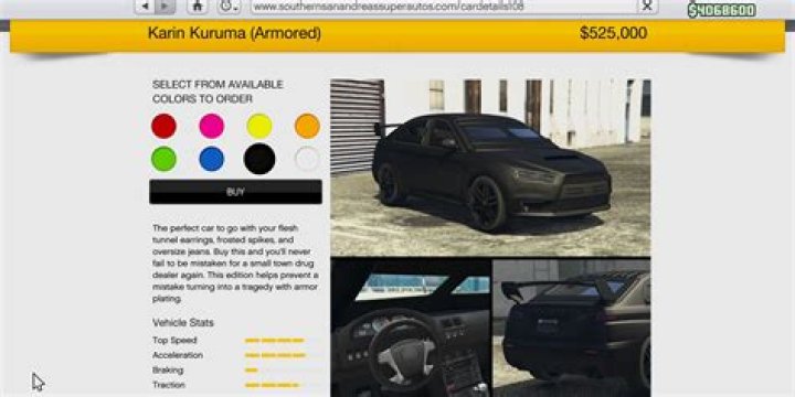 Can you customize Karin Kuruma armored?