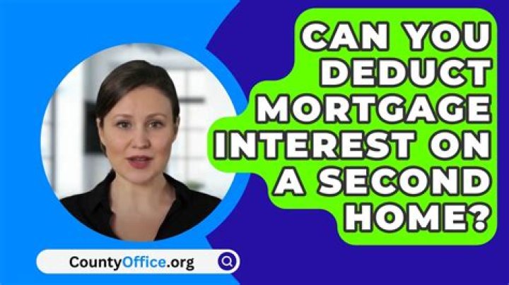 Can you deduct mortgage on second home