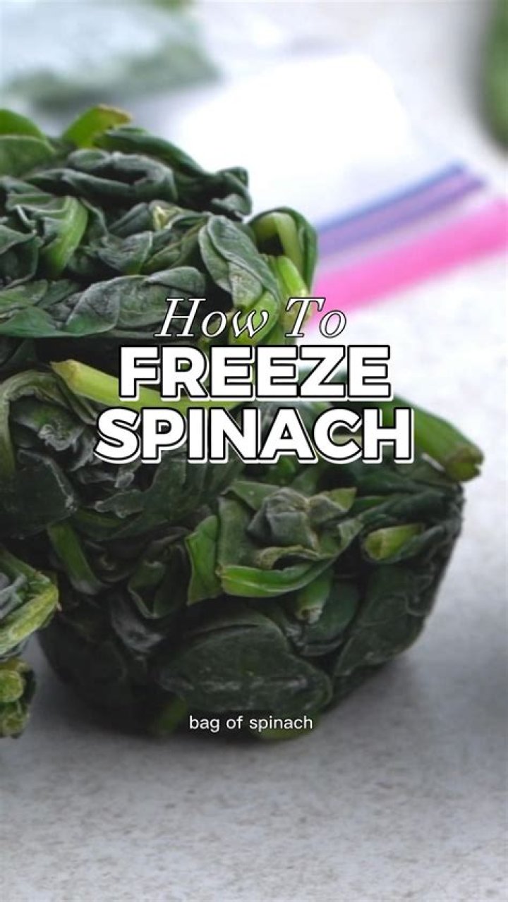 Can you freeze cooked spinach?