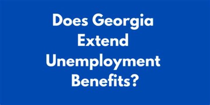 Can you get an extension on unemployment benefits in Georgia?