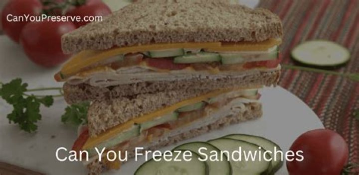 Can you make sandwiches and freeze them