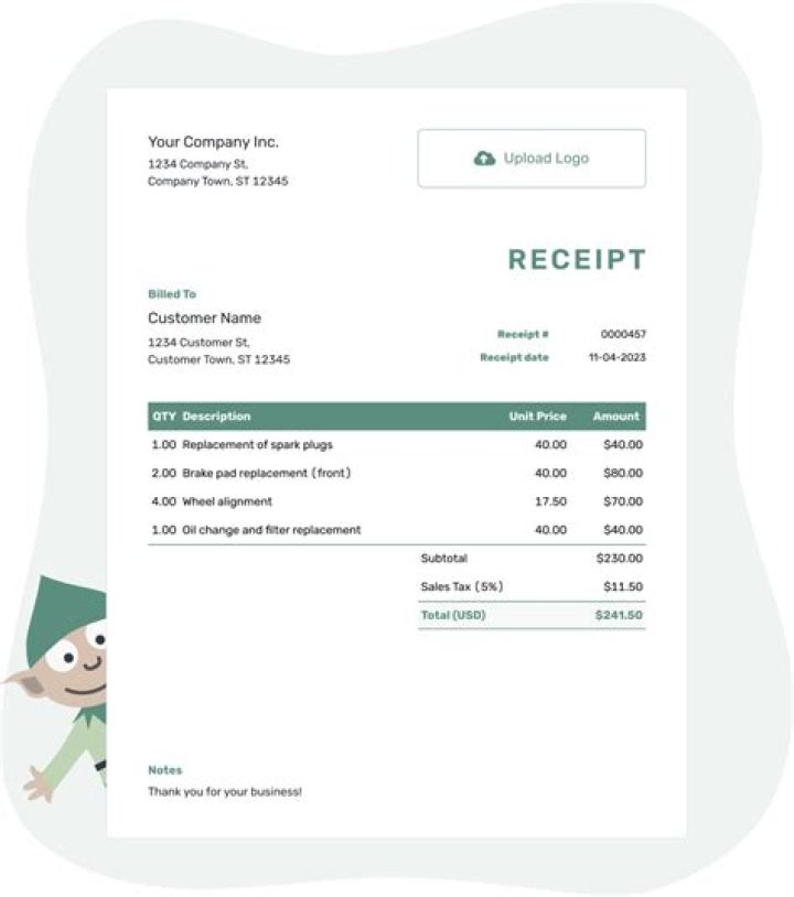 Can you make your own receipt