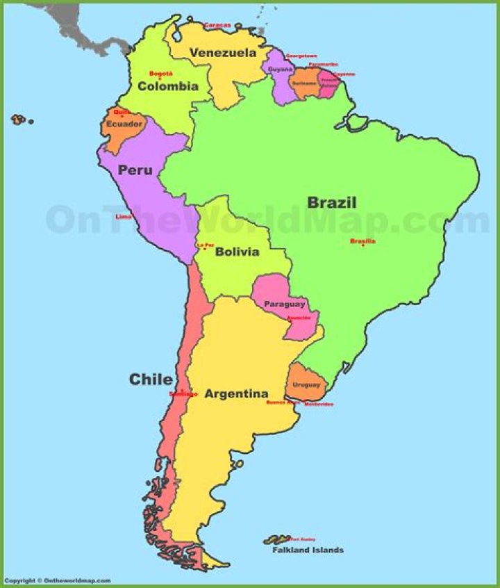 Can you name the South American countries