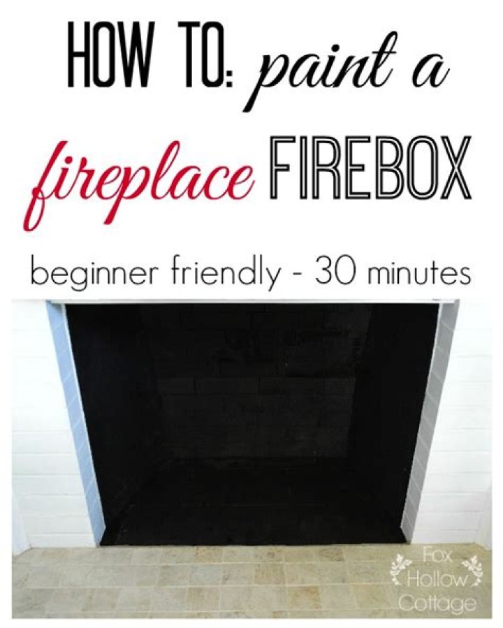 Can you paint a fireplace firebox?