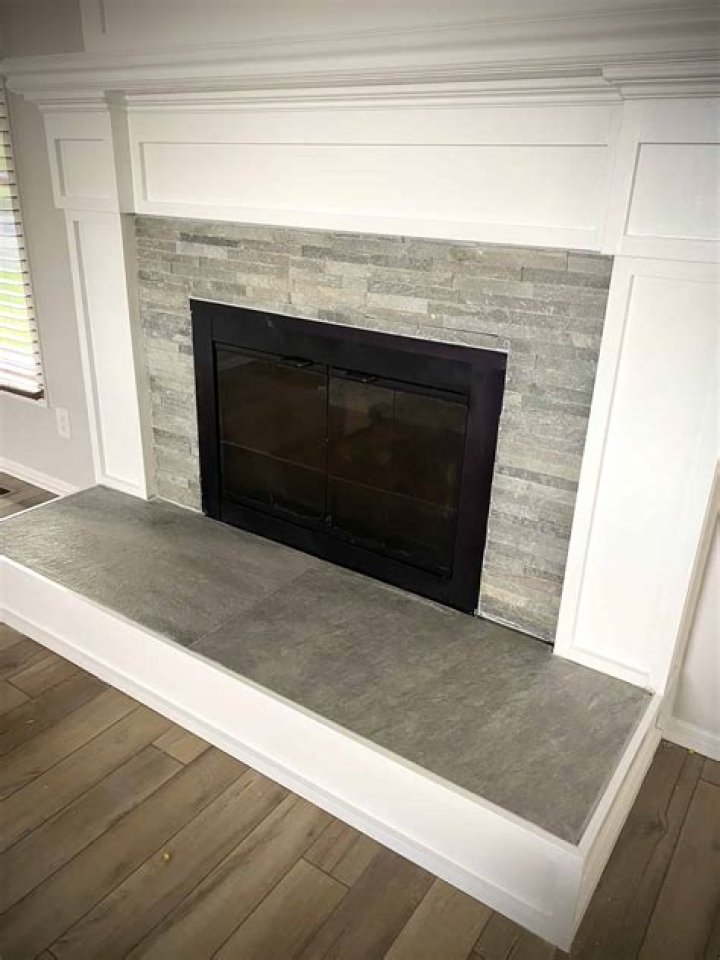 Can you paint stone tile fireplace