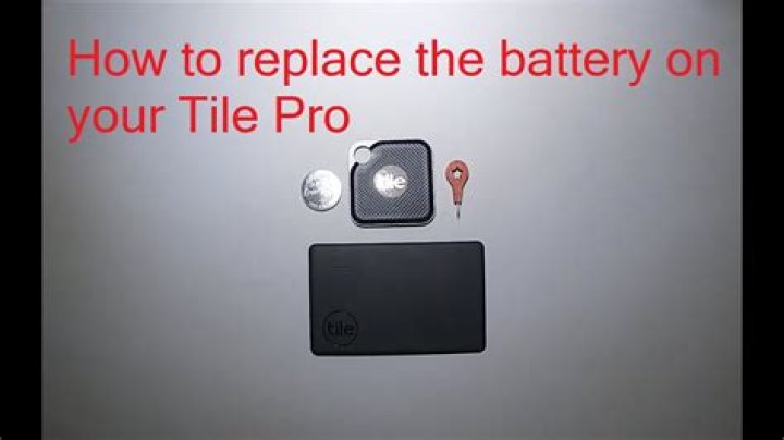Can you replace the battery in a tile?