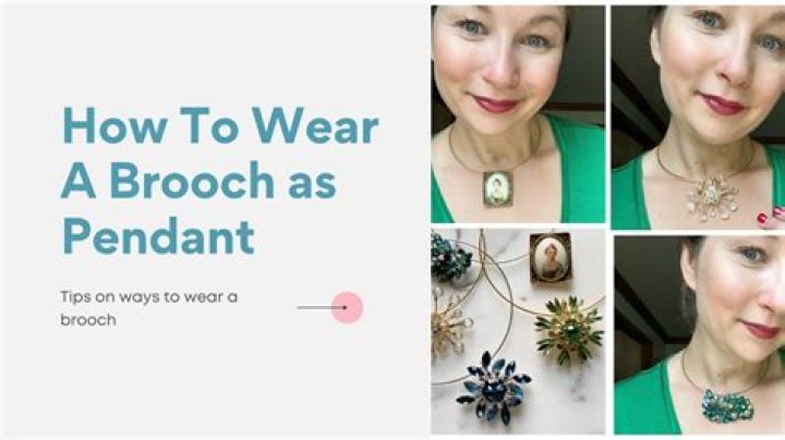 Can you wear a necklace with a brooch?