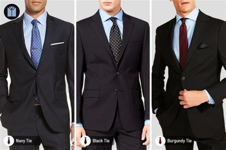 Do blue shirts go with black suits?
