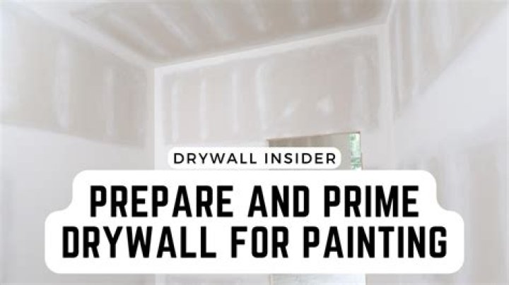 Do you need to prime fresh drywall