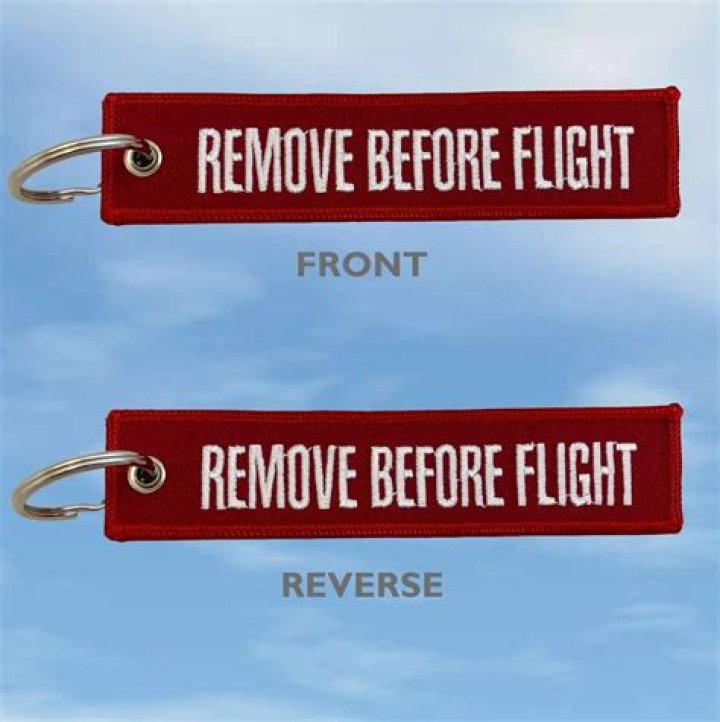 Do you remove the Remove Before Flight tag?