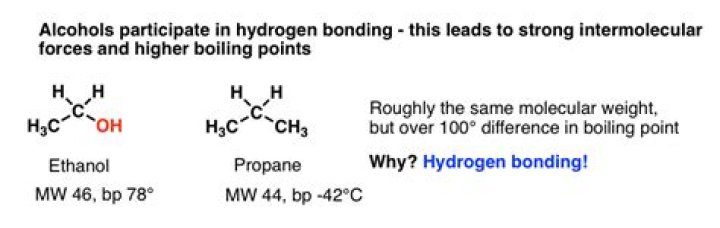 Does ethanol or acetone have a higher boiling point?