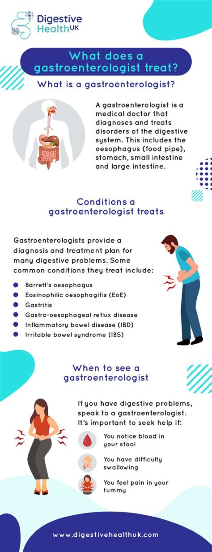 Does gastroenterologist deal with liver?