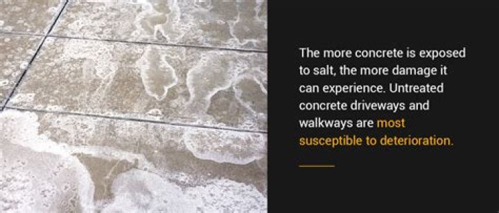 Does ice melt salt damage concrete