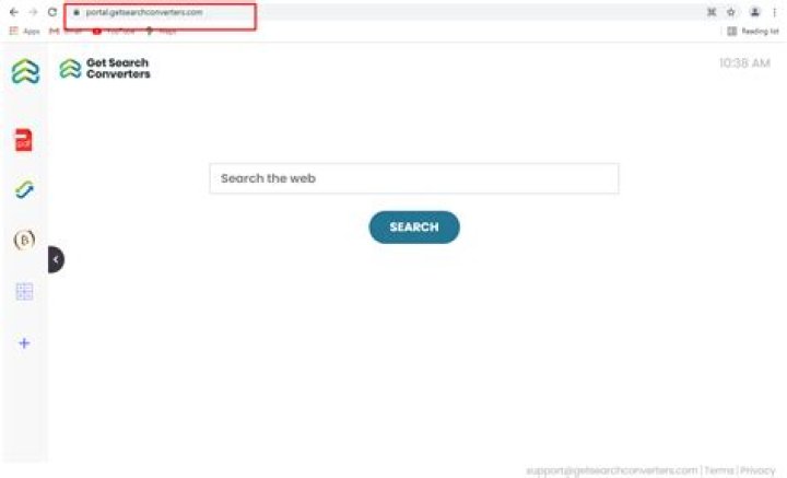 GetSearchConverters browser hijacker removal instructions