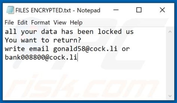 GLB File ☣ Virus — How to remove & decrypt [gonald58@cock.li].GLB?