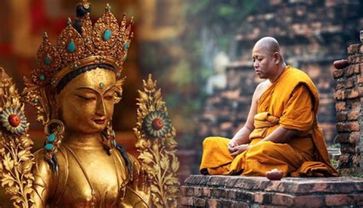 How do Buddhist believe the world was created