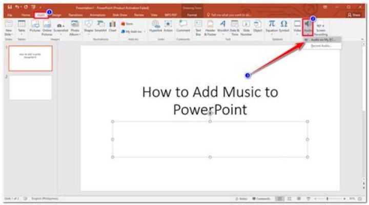 How do I add more than one song to PowerPoint?