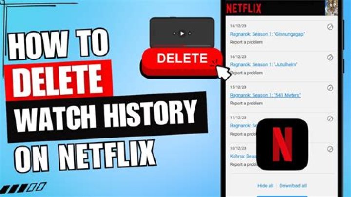 How do I clear my Netflix history on my phone?