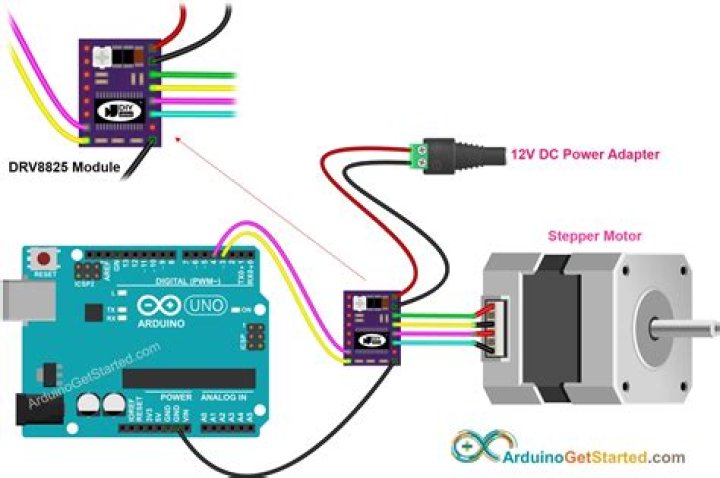 How do I connect Arduino to motor driver?