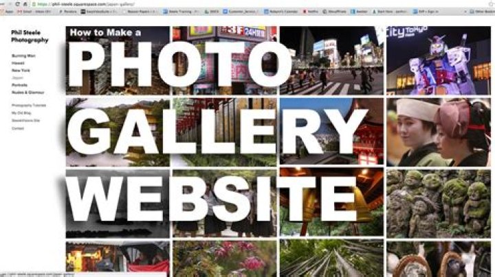 How do I create a gallery for my website?