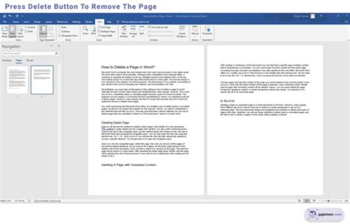 How do I delete a page from a PDF in Windows?