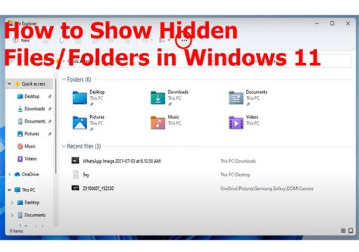 How do I delete hidden files in Windows 10?