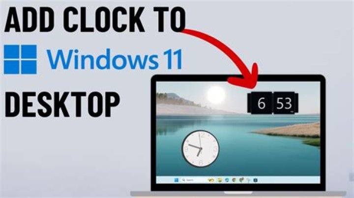 How do I display my digital clock on my desktop?
