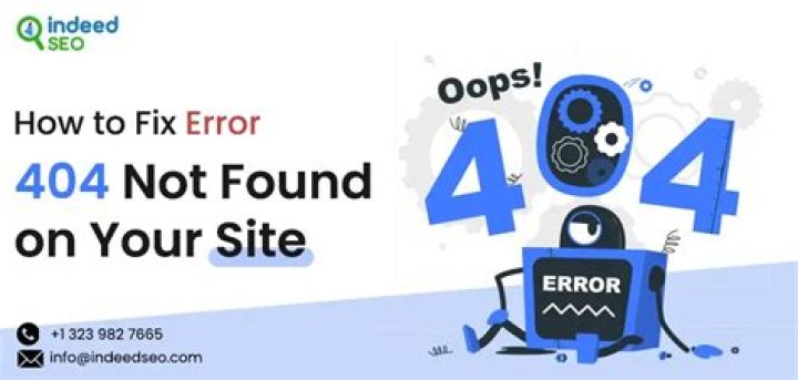 How do I fix Error 404 Not Found?