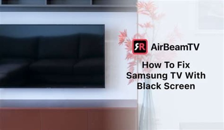 How do I fix my TV when the screen is black?