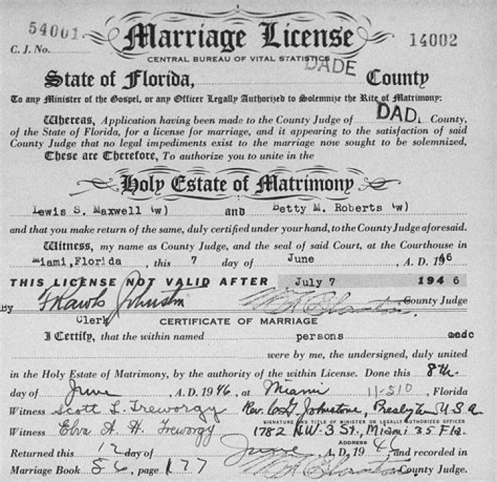 How do I look up a marriage license in Florida?