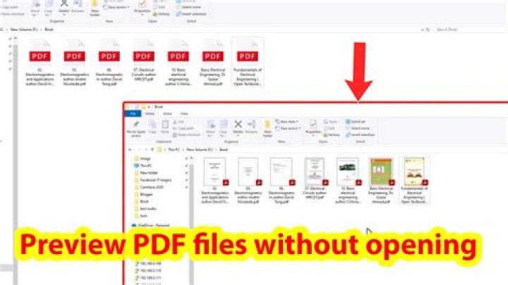 How do I preview PDF files in Windows 7?