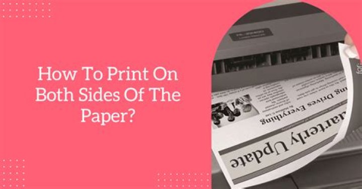 How do I print on both sides of the paper canon?