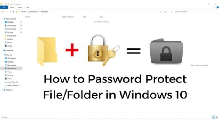 How do I remove a password from a folder in Windows 10?