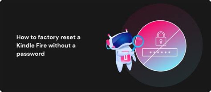 How do I reset a Kindle Fire to factory settings?