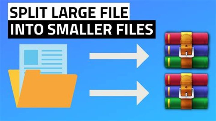 How do I split a zip file into smaller parts?