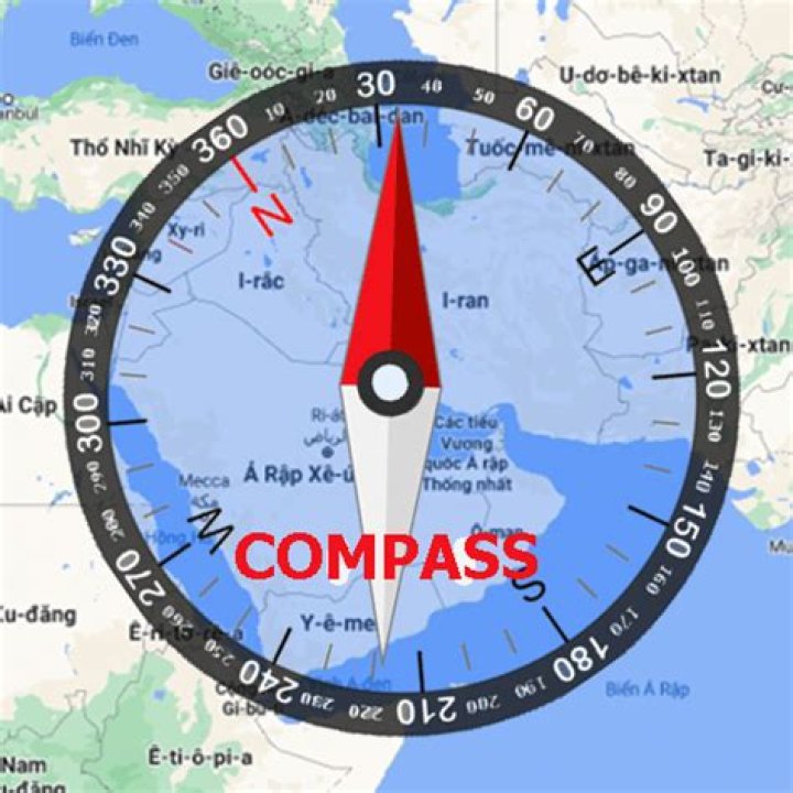 How do I superimpose a compass on Google Maps?