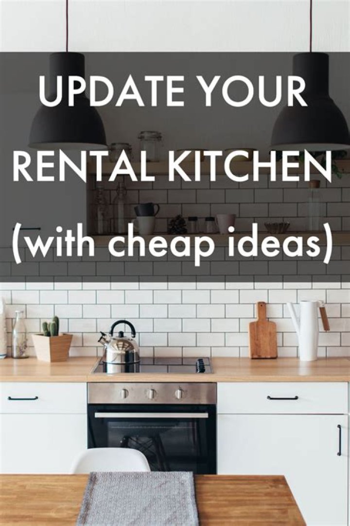 How do I update my rental kitchen cabinets