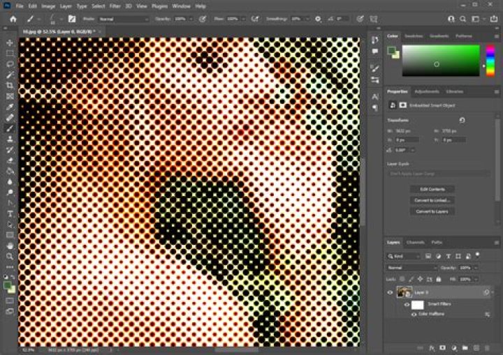 How do I use halftone in Photoshop?