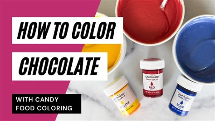 How do you add gel food coloring to white chocolate?