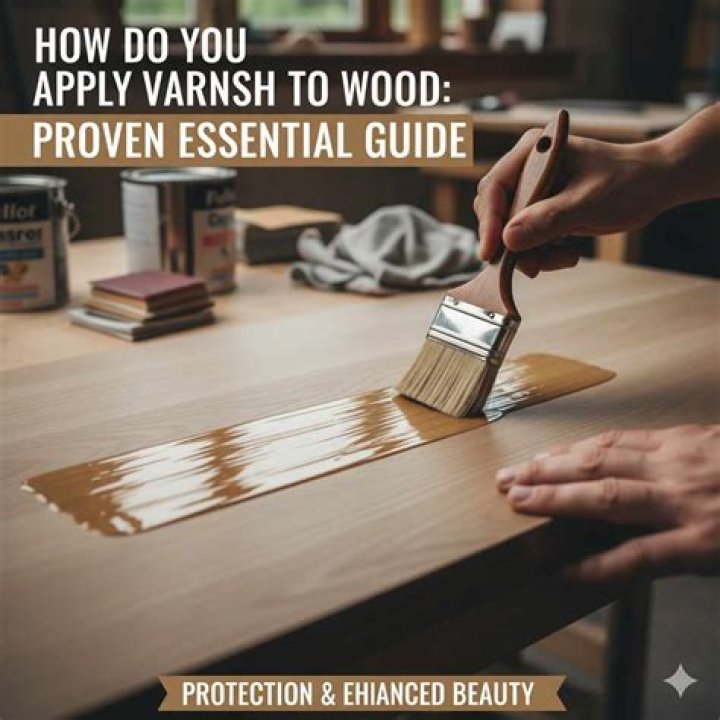 How do you apply varnish evenly?