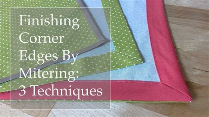 How do you bind the corners of a blanket?