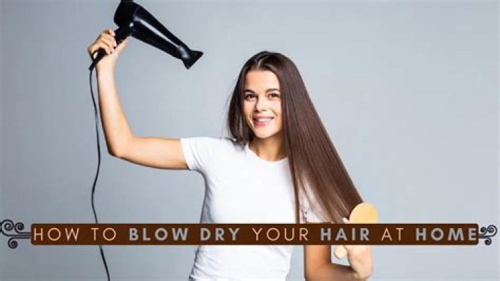 How do you blow dry your hair straight Youtube?