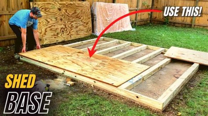 How do you build a wooden shed base