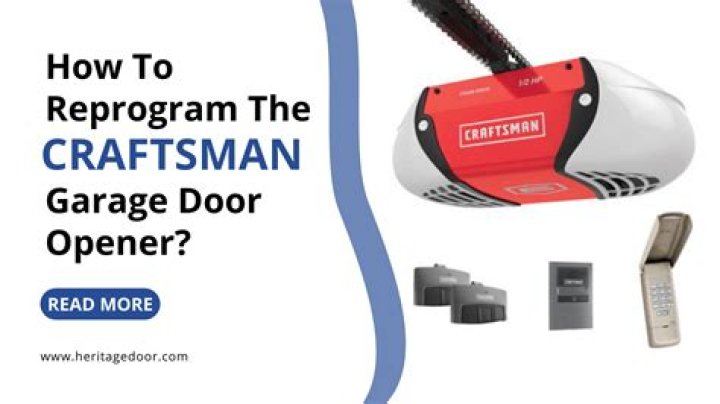 How do you change a sensor on a Craftsman garage door