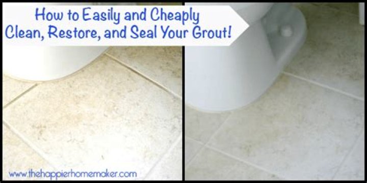 How do you clean grout sealer?