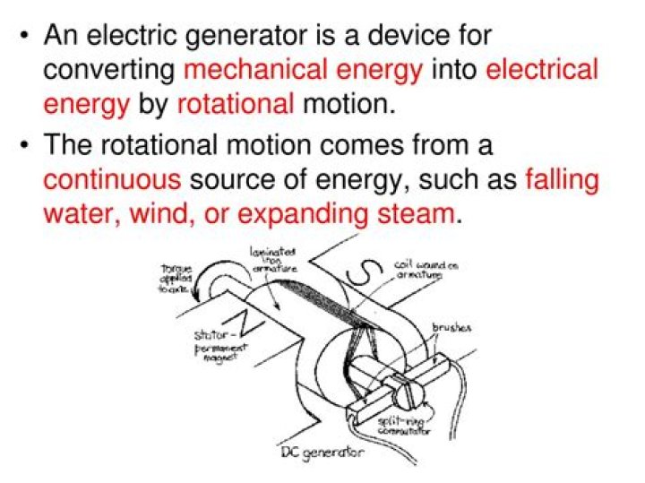 How do you convert electrical energy to rotational energy?