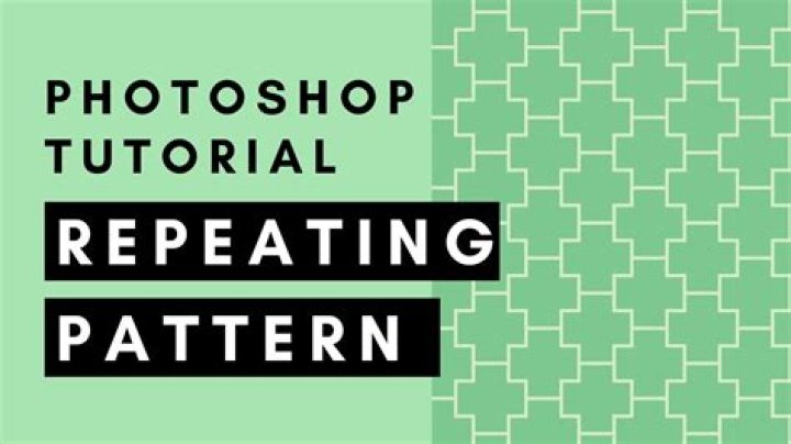 How do you create a pattern in Photoshop?